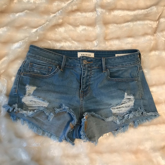 PacSun Pants - PacSun super low rise denim shorts